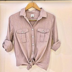 J. Crew Button-up Shirt - Purple/Lavender - Medium